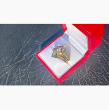 Load image into Gallery viewer, #492 - 10k Yellow Gold, Ladies .40 Carat Diamond Dinner Ring, Size 11