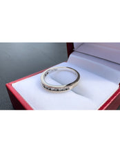 Load image into Gallery viewer, #391 - 14kt White Gold, .28ct Natural Diamond Band, Size 6
