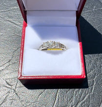Load image into Gallery viewer, #075 - 10k White Gold, .83ct Diamond Trinity Ring, Size 5 3/4