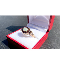 Load image into Gallery viewer, #505 - 10k Yellow Gold, Amethyst & Firey Opal Ring, Size 6 1/2