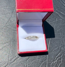 Load image into Gallery viewer, #075 - 10k White Gold, .83ct Diamond Trinity Ring, Size 5 3/4