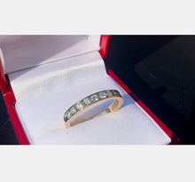 Load image into Gallery viewer, # 495 - Yellow Gold, .58 Carat Diamond Band, Size 7