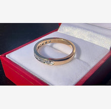 Load image into Gallery viewer, # 495 - Yellow Gold, .58 Carat Diamond Band, Size 7