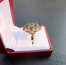 Load image into Gallery viewer, #393 - Custom Vintage 2.88ct Natural Sapphire Dinner Ring, Size 7 1/2