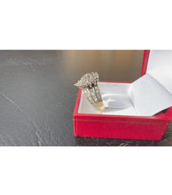 Load image into Gallery viewer, #466 - 2 Carat Cluster, 10k Yellow Gold Dinner Ring, Size 6 3/4