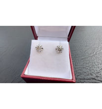 Load image into Gallery viewer, #524 - 14k White Gold, .20ct Round Diamond Studs