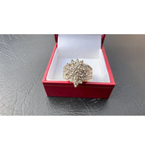 Load image into Gallery viewer, #466 - 2 Carat Cluster, 10k Yellow Gold Dinner Ring, Size 6 3/4