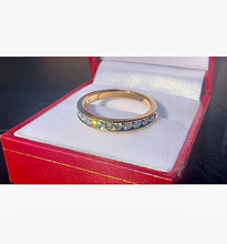 Load image into Gallery viewer, # 495 - Yellow Gold, .58 Carat Diamond Band, Size 7