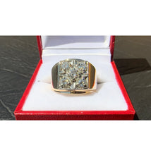 Load image into Gallery viewer, #503 - VVS Diamond, 14k Gold, Custom Made Diamond Ring, Size 8