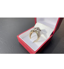 Load image into Gallery viewer, #466 - 2 Carat Cluster, 10k Yellow Gold Dinner Ring, Size 6 3/4