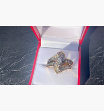 Load image into Gallery viewer, #492 - 10k Yellow Gold, Ladies .40 Carat Diamond Dinner Ring, Size 11