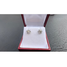 Load image into Gallery viewer, #524 - 14k White Gold, .20ct Round Diamond Studs