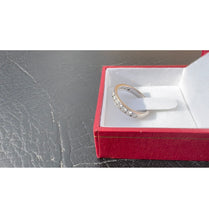 Load image into Gallery viewer, #461 - 18k White Gold, .70ct Natural Diamond Band, Size 5 1/2