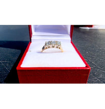 Load image into Gallery viewer, #506 - 14kt Yellow Gold 1/2 Carat Trinity Ring, Size 6 1/2