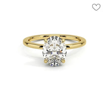 Load image into Gallery viewer, #494 - 14k Yellow Gold, 1.30 Carat Oval Cut LG Diamond Engagement Ring, Size 7
