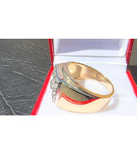 Load image into Gallery viewer, #503 - VVS Diamond, 14k Gold, Custom Made Diamond Ring, Size 8