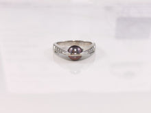 Load image into Gallery viewer, #072 - Akoya Cultured Pearl & Diamond Ring, Size 6