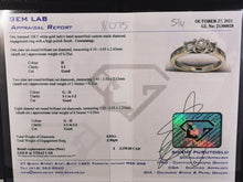 Load image into Gallery viewer, #075 - 10k White Gold, .83ct Diamond Trinity Ring, Size 5 3/4