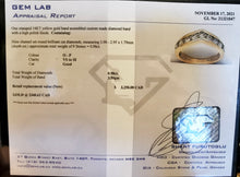 Load image into Gallery viewer, #096 - 14k Yellow Gold, Chevron Style Diamond Band, Size 6