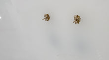Load image into Gallery viewer, #313 - 14k Yellow Gold, Custom Drop Earrings, Blue Topaz & Blue Jadeite