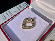 Load image into Gallery viewer, #748 - 10kt Yellow Gold, 3/4 Carat Diamond Heart Pendant
