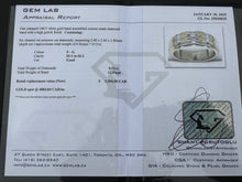 Load image into Gallery viewer, #572 - 14kt White Gold, Custom .52 Carat Princess Cut Diamond Band, Size 10
