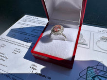 Load image into Gallery viewer, #847 - 14kt White Gold, 2.50 Carat Pink &amp; White Diamond Ring, Size 6
