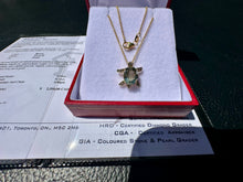 Load image into Gallery viewer, #792 - EFFY 14kt Yellow Gold, Amethyst, Diamond Turtle Pendant 16-18" Necklace
