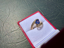 Load image into Gallery viewer, #631 - 14kt Yellow Gold, Effy, Tanzanite &amp; Diamond Ring. Size 7
