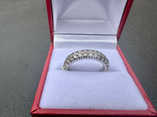 Load image into Gallery viewer, #581 - 14kt White Gold, Pave’ 1.01 Carat Diamond Band, Size 7
