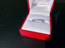 Load image into Gallery viewer, #754 - 14kt White Gold, .22 Carat Natural Diamond Band, Size 5 1/2
