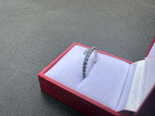 Load image into Gallery viewer, #585 - 14kt White Gold, Blue Sapphire Eternity Band, Size 6
