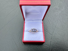 Load image into Gallery viewer, #692 - 10k Yellow Gold, Tanzanite &amp; Diamond Ring, Size 5 3/4
