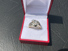 Load image into Gallery viewer, #694 - 10kt Yellow Gold, 1.15ct Diamond Dinner Ring, Size 7
