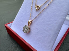 Load image into Gallery viewer, #714 - 1/2 Carat Diamond Pendant / Necklace, 14kt Rose Gold, 18”

