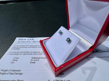 Load image into Gallery viewer, #894 - 1/2 Carat Blue Diamond Earrings, 14kt White Gold
