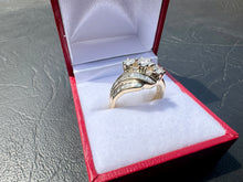 Load image into Gallery viewer, #694 - 10kt Yellow Gold, 1.15ct Diamond Dinner Ring, Size 7
