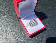 Load image into Gallery viewer, #813 - 14kt White Gold, Princess Cut Diamond Band, Size 6
