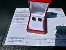 Load image into Gallery viewer, #802 - 14kt Yellow Gold, Smoky Quartz Earrings
