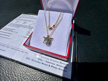 Load image into Gallery viewer, #792 - EFFY 14kt Yellow Gold, Amethyst, Diamond Turtle Pendant 16-18" Necklace

