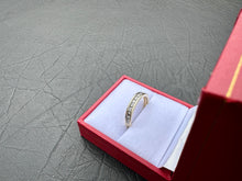 Load image into Gallery viewer, #697 - 10kt Yellow Gold, .37ct Diamond Band, Size 7 3/4
