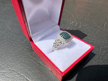 Load image into Gallery viewer, #659 - 1/4CT Blue Diamond Ring, Size 8, .925
