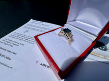 Load image into Gallery viewer, #900 - 14kt Yellow Gold, Sapphire &amp; Diamond Ring Size 6
