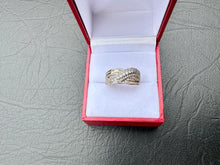Load image into Gallery viewer, #649 - 14kt Yellow Gold, 1/2 Carat Diamond Wave Ring, Size 6
