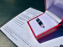Load image into Gallery viewer, #814/857 - Sapphire, Diamond &amp; 14kt White Gold Band, Size 7
