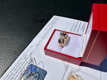 Load image into Gallery viewer, #843 - 14kt Yellow, White &amp; Rose Gold EFFY Diamond Ring Sz 7
