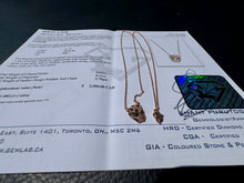 Load image into Gallery viewer, #851 - 14kt Rose Gold, EFFY Panther Diamond Pendant 16-18”
