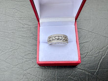 Load image into Gallery viewer, #654 - 14kt White Gold, .47ct Diamond, Size 7
