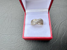 Load image into Gallery viewer, #649 - 14kt Yellow Gold, 1/2 Carat Diamond Wave Ring, Size 6
