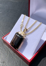 Load image into Gallery viewer, #306 - 10kt Yellow Gold, 30ct Smokey Quartz Pendant. 1.5” Length w/ 18” 10k Necklace
